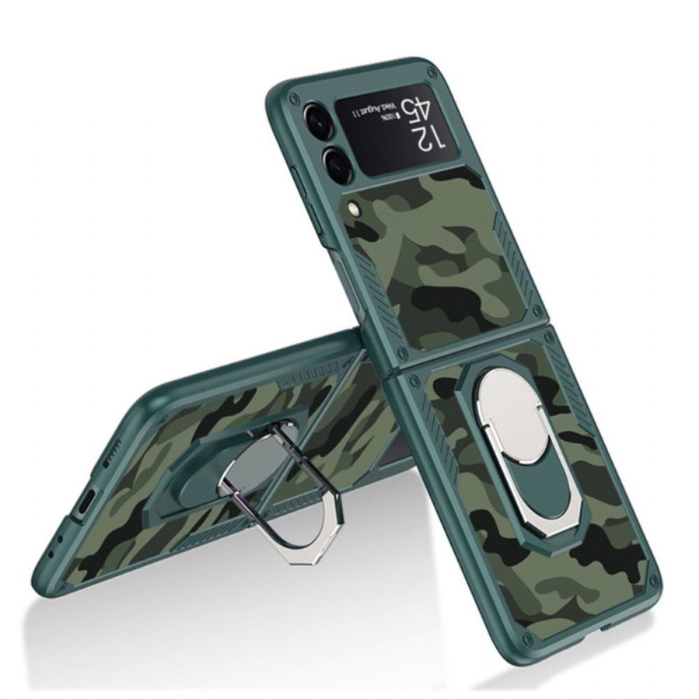 Handyhülle Für Samsung Galaxy Z Flip 3 5G Flip Case Gkk Camo Stützring