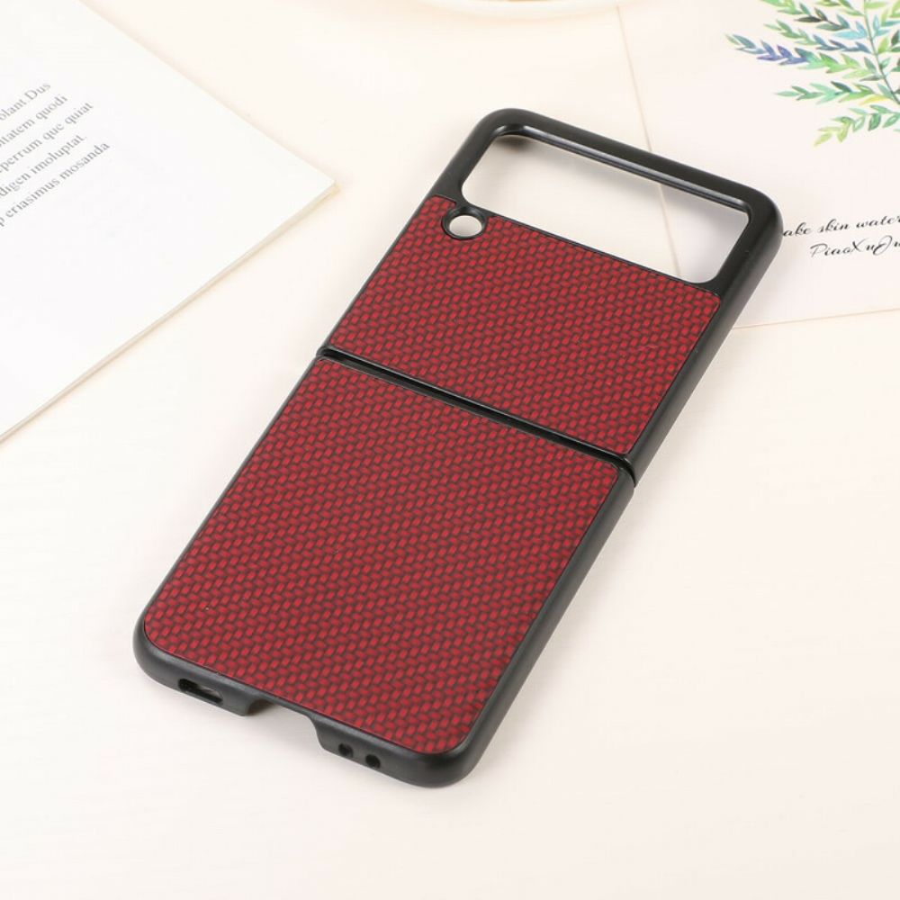 Handyhülle Für Samsung Galaxy Z Flip 3 5G Flip Case Kohlefaser