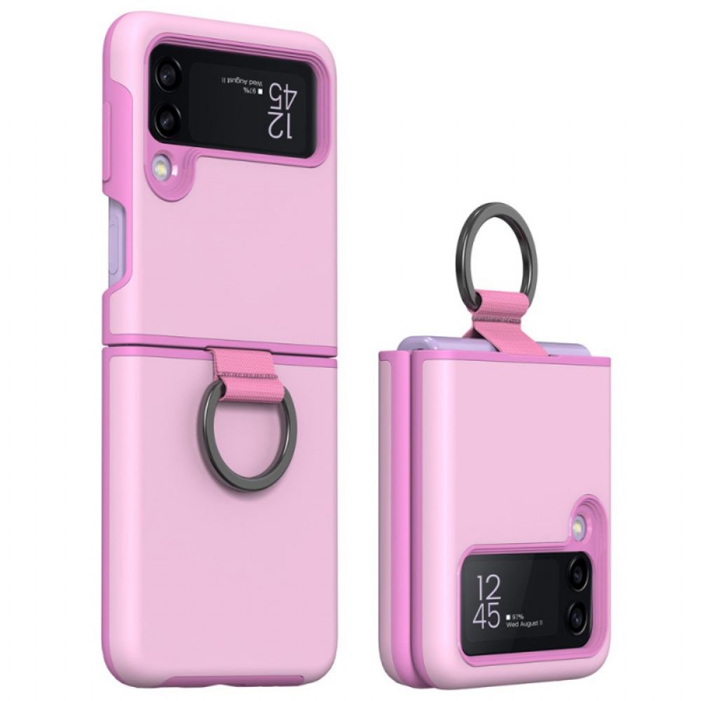 Handyhülle Für Samsung Galaxy Z Flip 3 5G Flip Case Ring-support Design Gkk