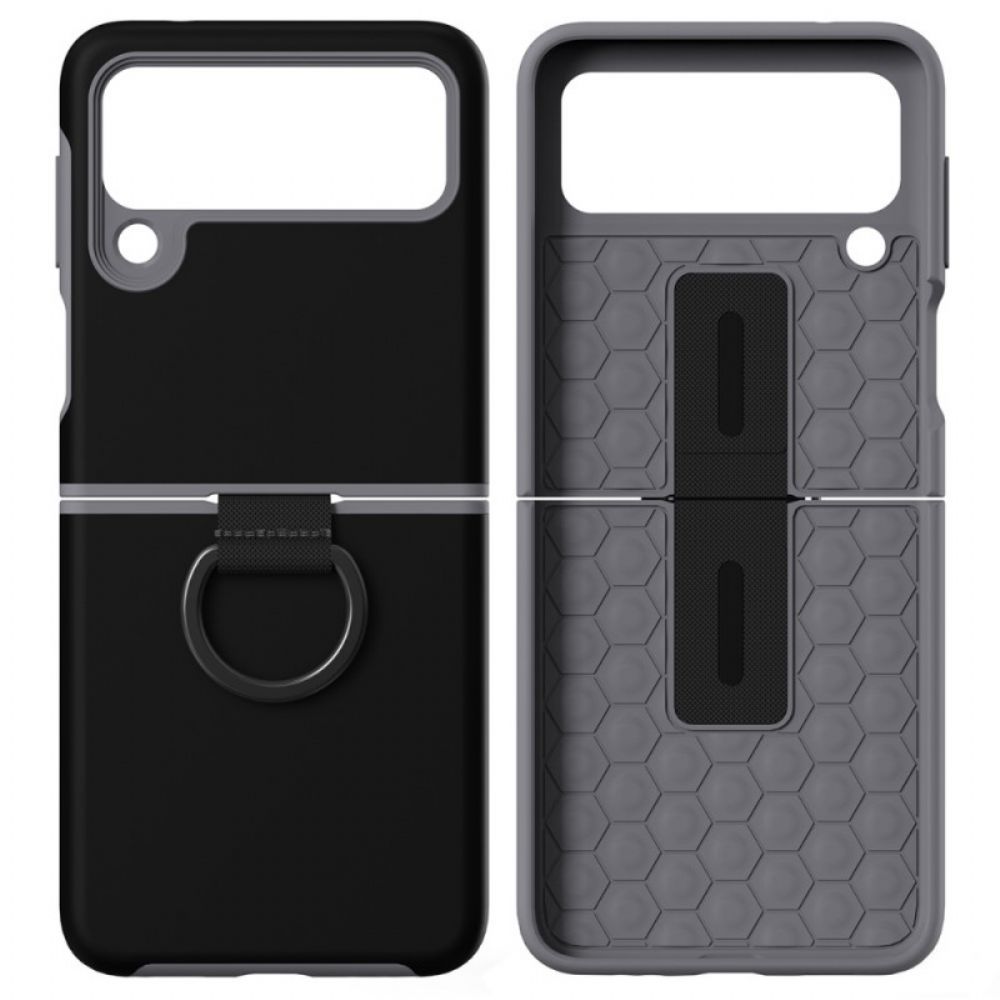 Handyhülle Für Samsung Galaxy Z Flip 3 5G Flip Case Ring-support Design Gkk