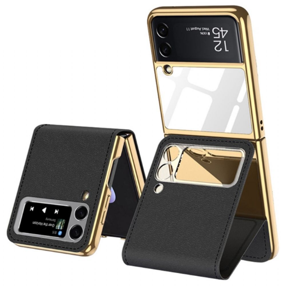 Handyhülle Für Samsung Galaxy Z Flip 3 5G Flip Case Spiegel Und Abnehmbarer Ständer