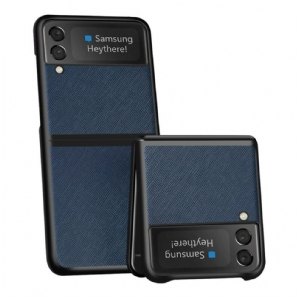 Handyhülle Für Samsung Galaxy Z Flip 3 5G Flip Case Texturiertes Kunstleder