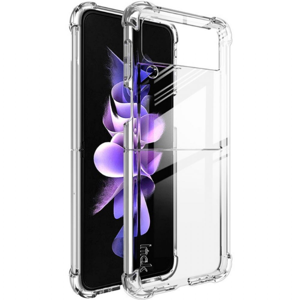 Handyhülle Für Samsung Galaxy Z Flip 3 5G Flip Case Transparenter Und Imak-siebfilm