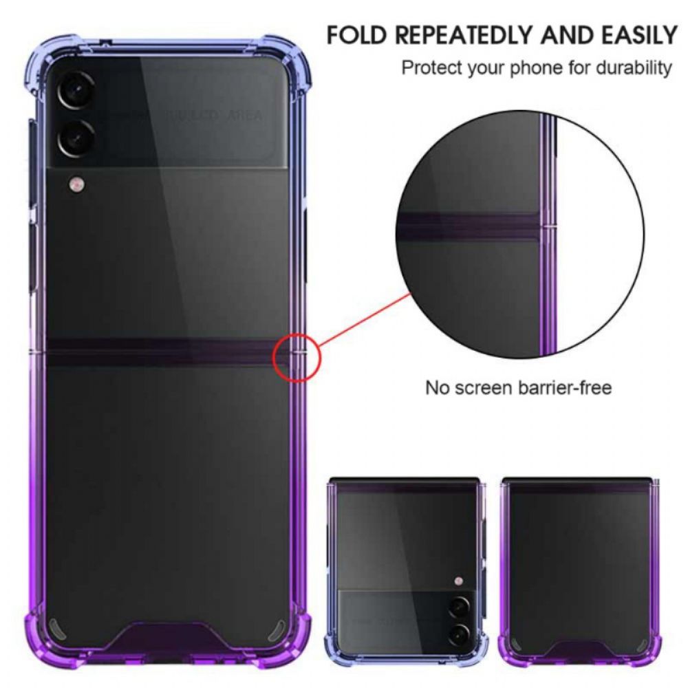 Handyhülle Für Samsung Galaxy Z Flip 3 5G Flip Case Verlaufsfarbe