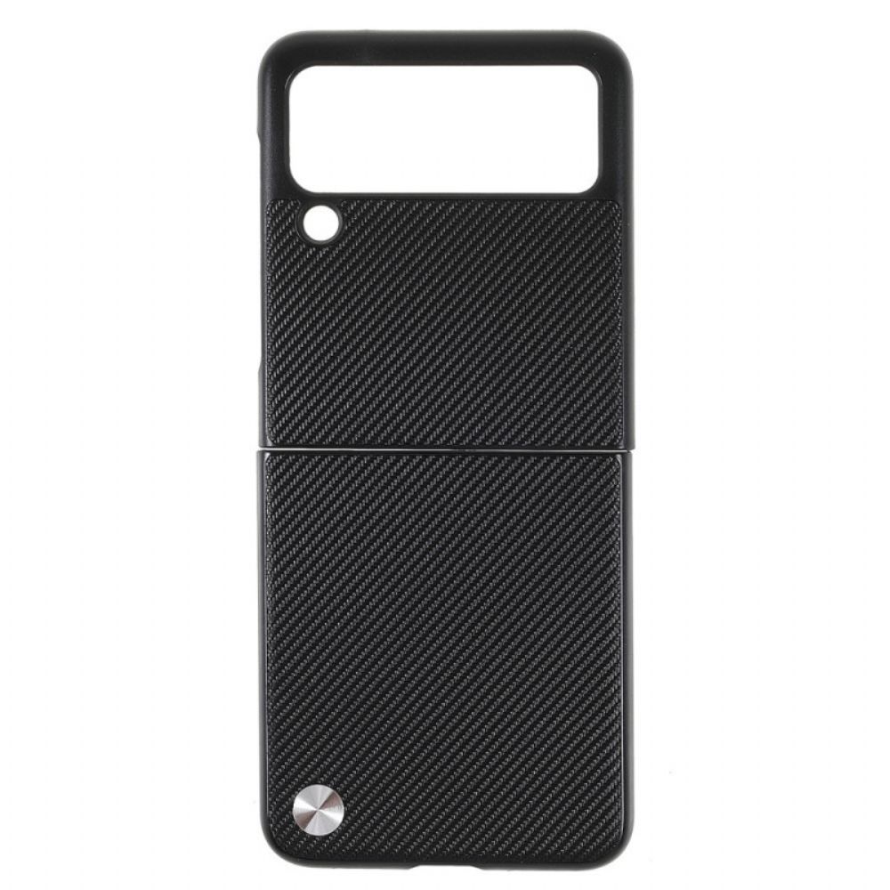 Handyhülle Für Samsung Galaxy Z Flip 3 5G Flip Case X-level Kohlefaser