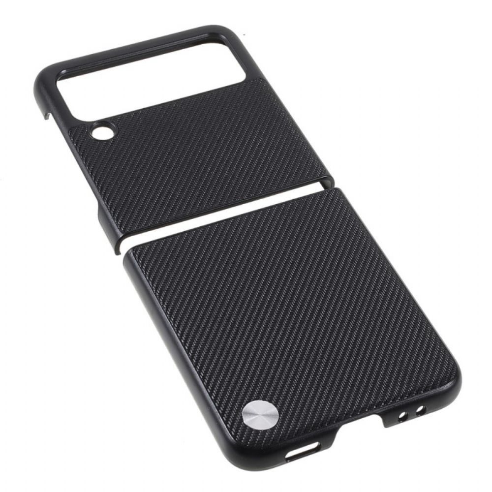 Handyhülle Für Samsung Galaxy Z Flip 3 5G Flip Case X-level Kohlefaser