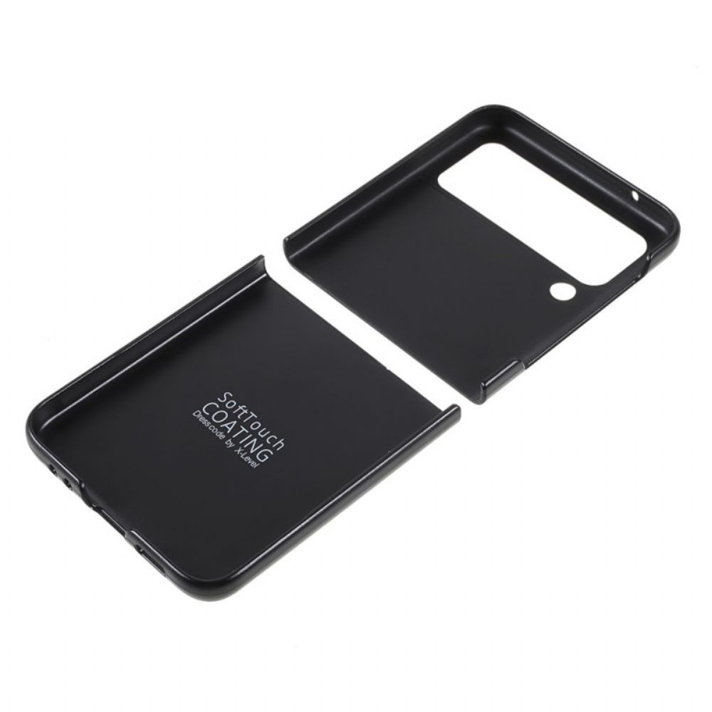 Handyhülle Für Samsung Galaxy Z Flip 3 5G Flip Case X-level Kohlefaser