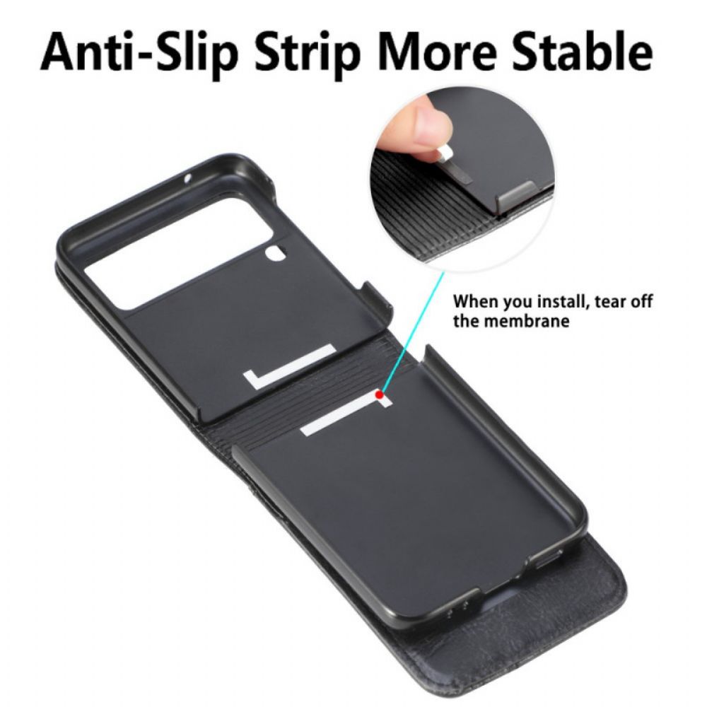 Handyhülle Für Samsung Galaxy Z Flip 3 5G Geldbörse Flip Case Style Ledergeldbörse