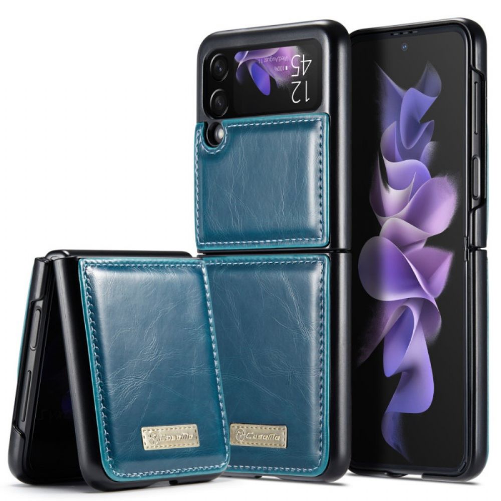 Hülle Für Samsung Galaxy Z Flip 3 5G Flip Case Caseme Aus Gewachstem Leder