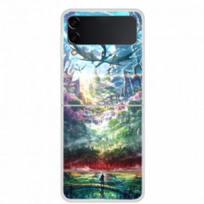 Hülle Für Samsung Galaxy Z Flip 3 5G Flip Case Drache