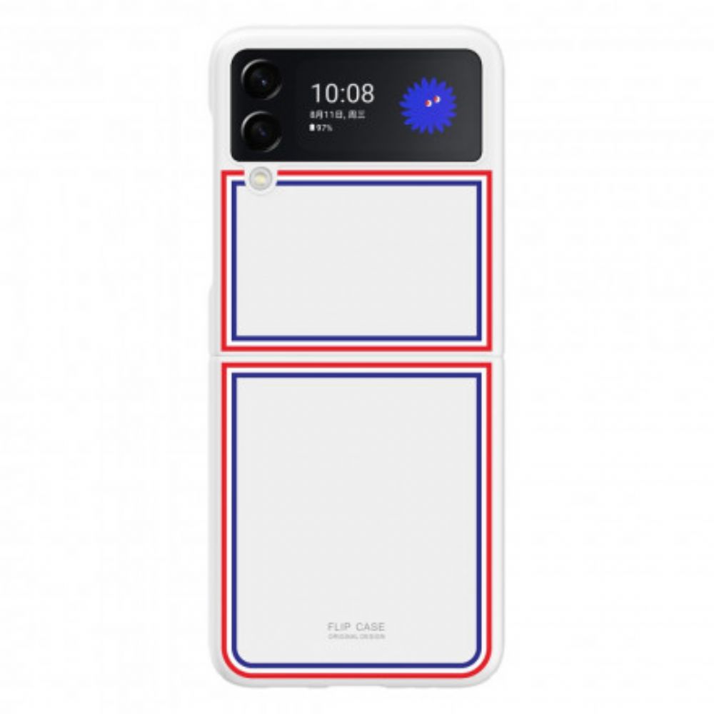 Hülle Für Samsung Galaxy Z Flip 3 5G Flip Case Dreifarbig