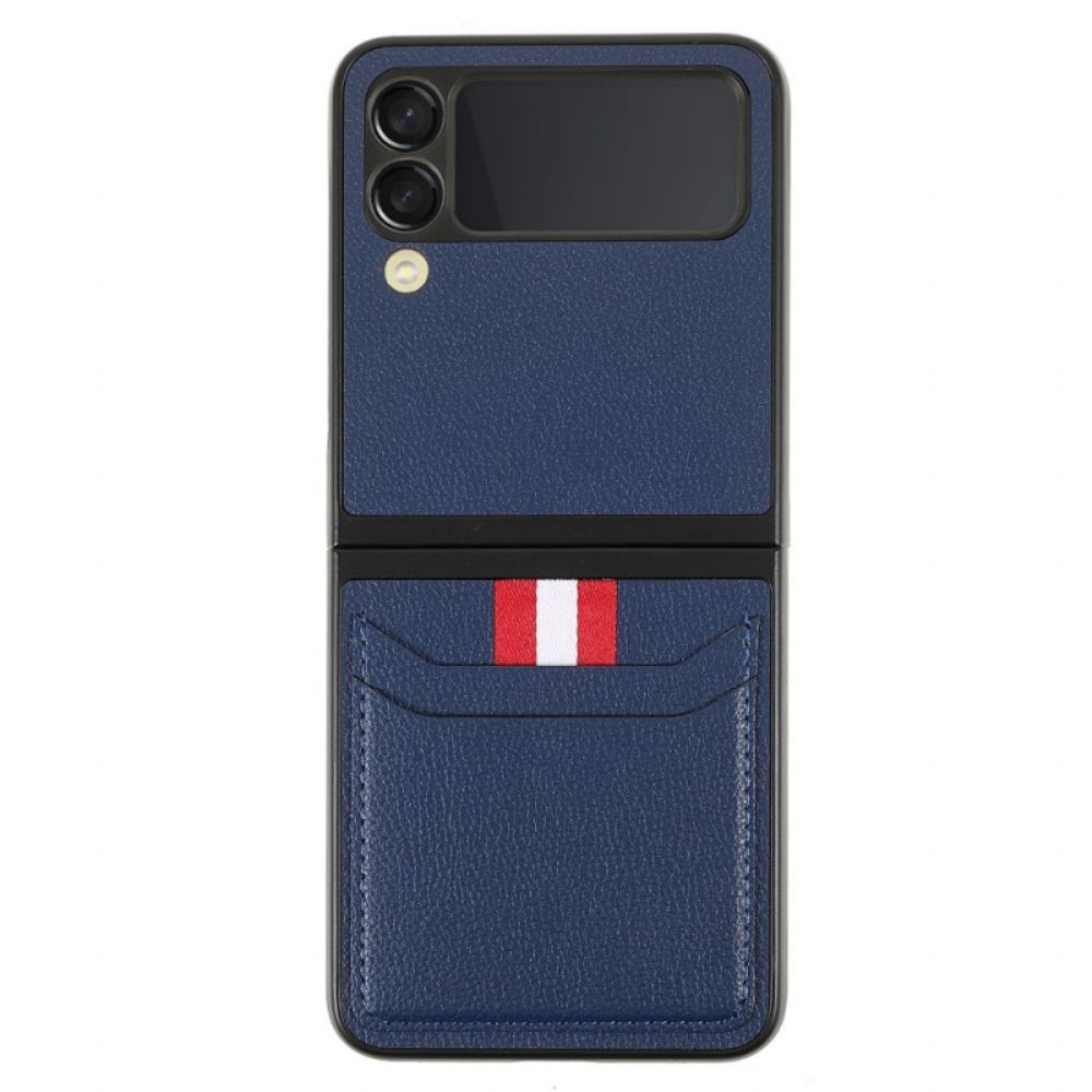 Hülle Für Samsung Galaxy Z Flip 3 5G Flip Case Dreifarbiger Kartenhalter