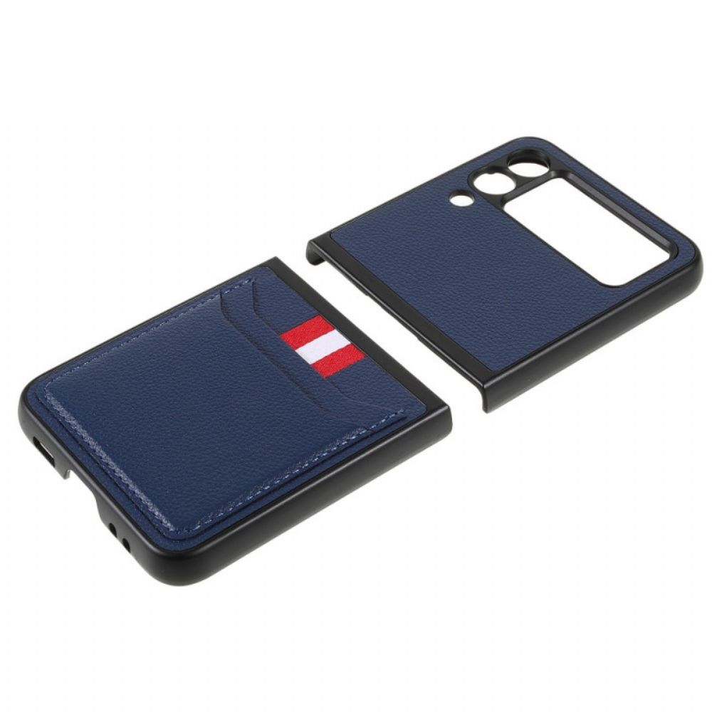 Hülle Für Samsung Galaxy Z Flip 3 5G Flip Case Dreifarbiger Kartenhalter