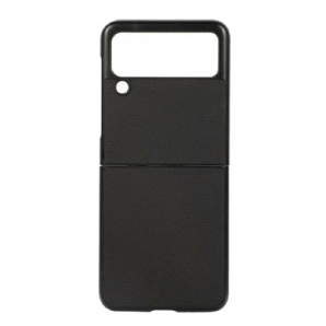 Hülle Für Samsung Galaxy Z Flip 3 5G Flip Case Echtes Litschi-leder