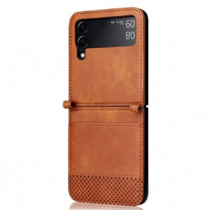 Hülle Für Samsung Galaxy Z Flip 3 5G Flip Case Kartenetui Im Vintage-lederstil