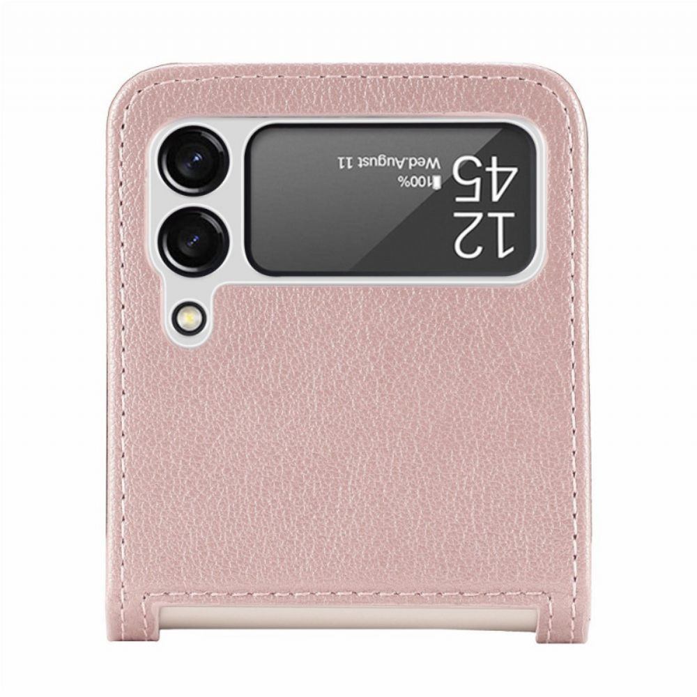 Hülle Für Samsung Galaxy Z Flip 3 5G Flip Case Kartenetui Mit Lederstruktur