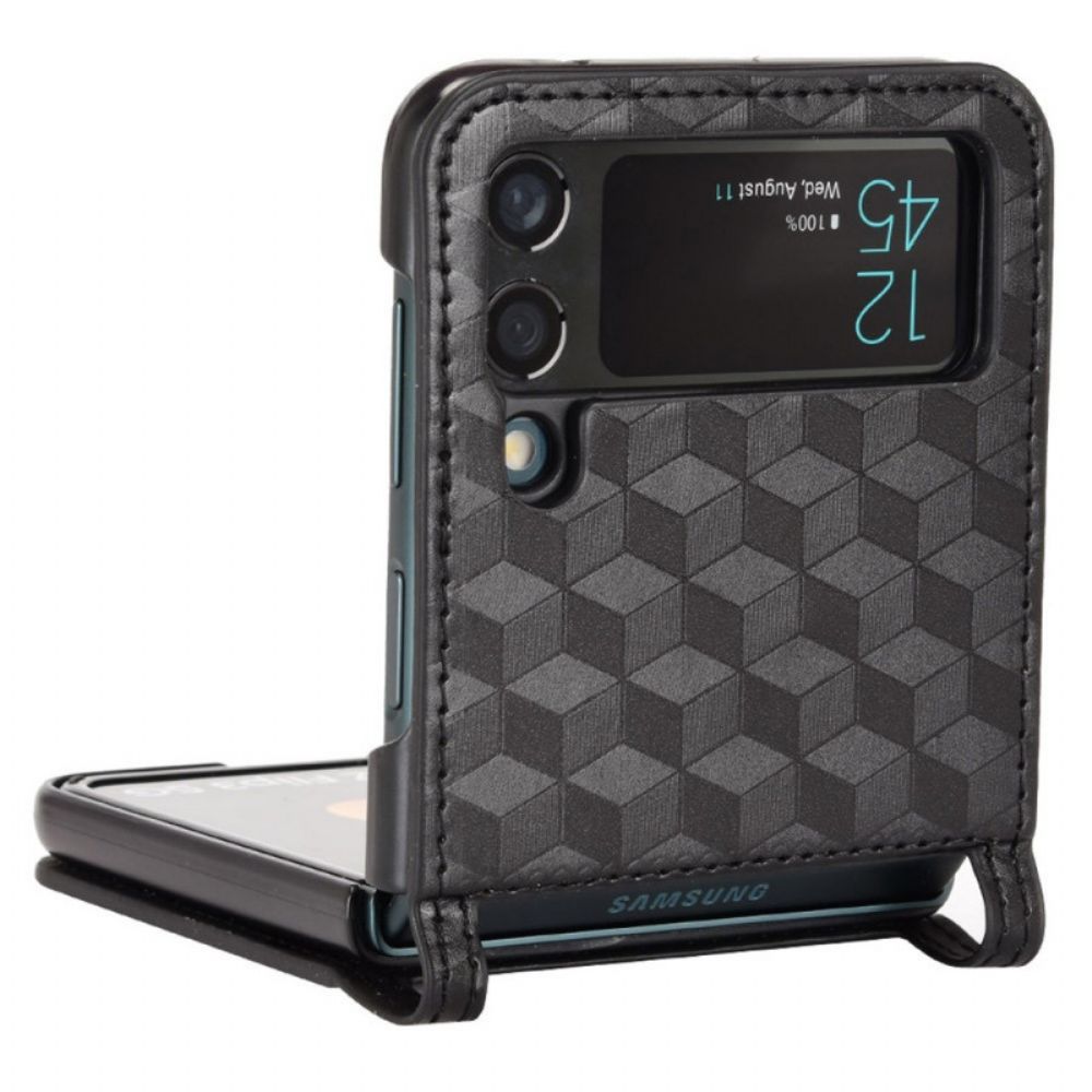 Hülle Für Samsung Galaxy Z Flip 3 5G Flip Case Kartenhalter Im 3d-design