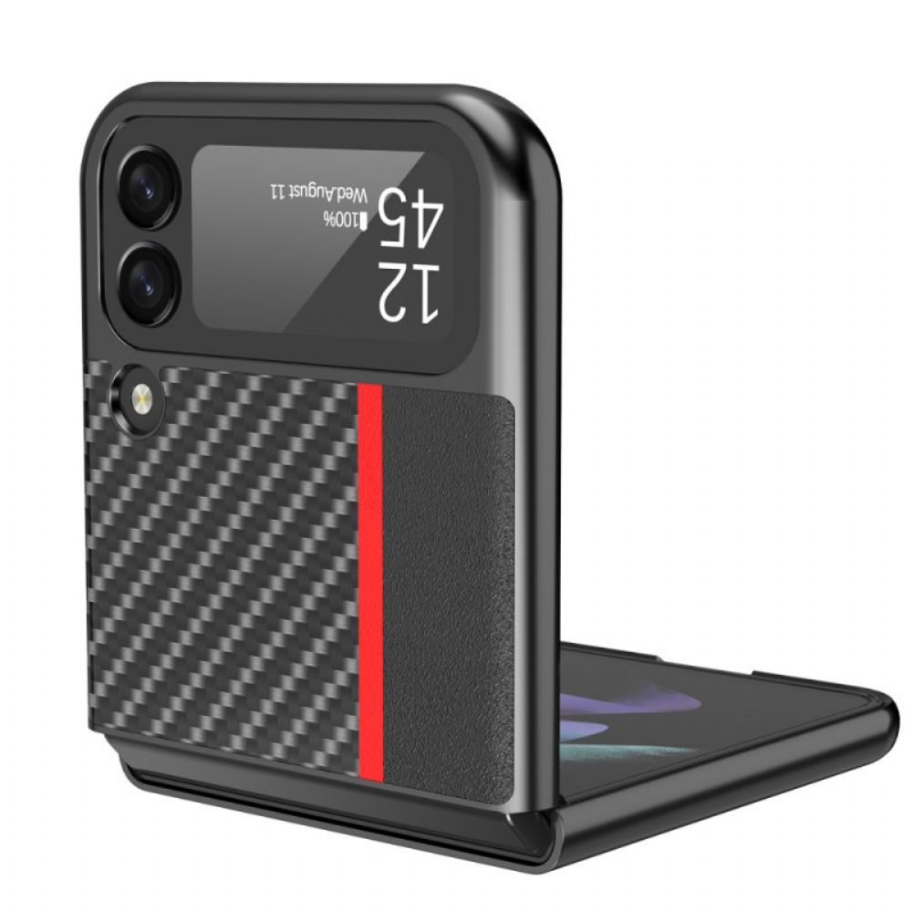 Hülle Für Samsung Galaxy Z Flip 3 5G Flip Case Kohlefaser Lc.imeeke