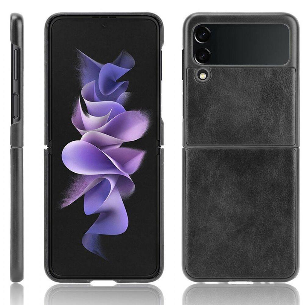 Hülle Für Samsung Galaxy Z Flip 3 5G Flip Case Kunstleder Litschi