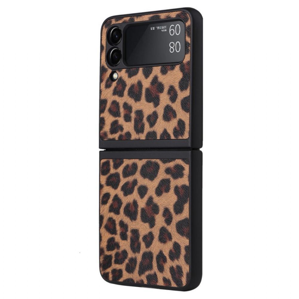 Hülle Für Samsung Galaxy Z Flip 3 5G Flip Case Leopard