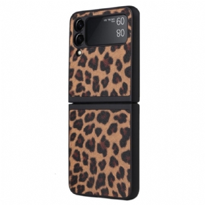 Hülle Für Samsung Galaxy Z Flip 3 5G Flip Case Leopard