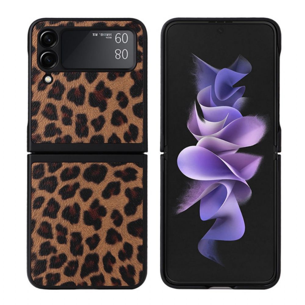 Hülle Für Samsung Galaxy Z Flip 3 5G Flip Case Leopard