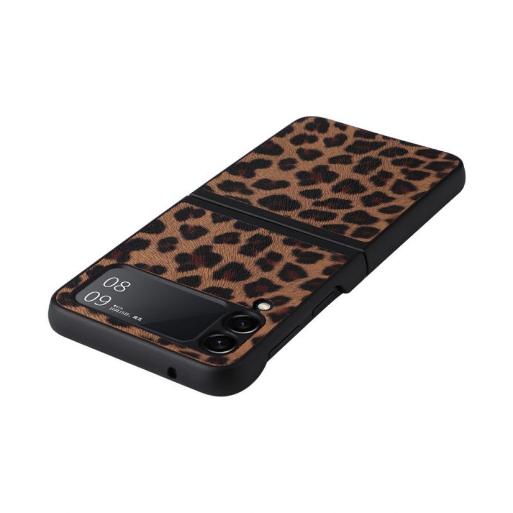 Hülle Für Samsung Galaxy Z Flip 3 5G Flip Case Leopard