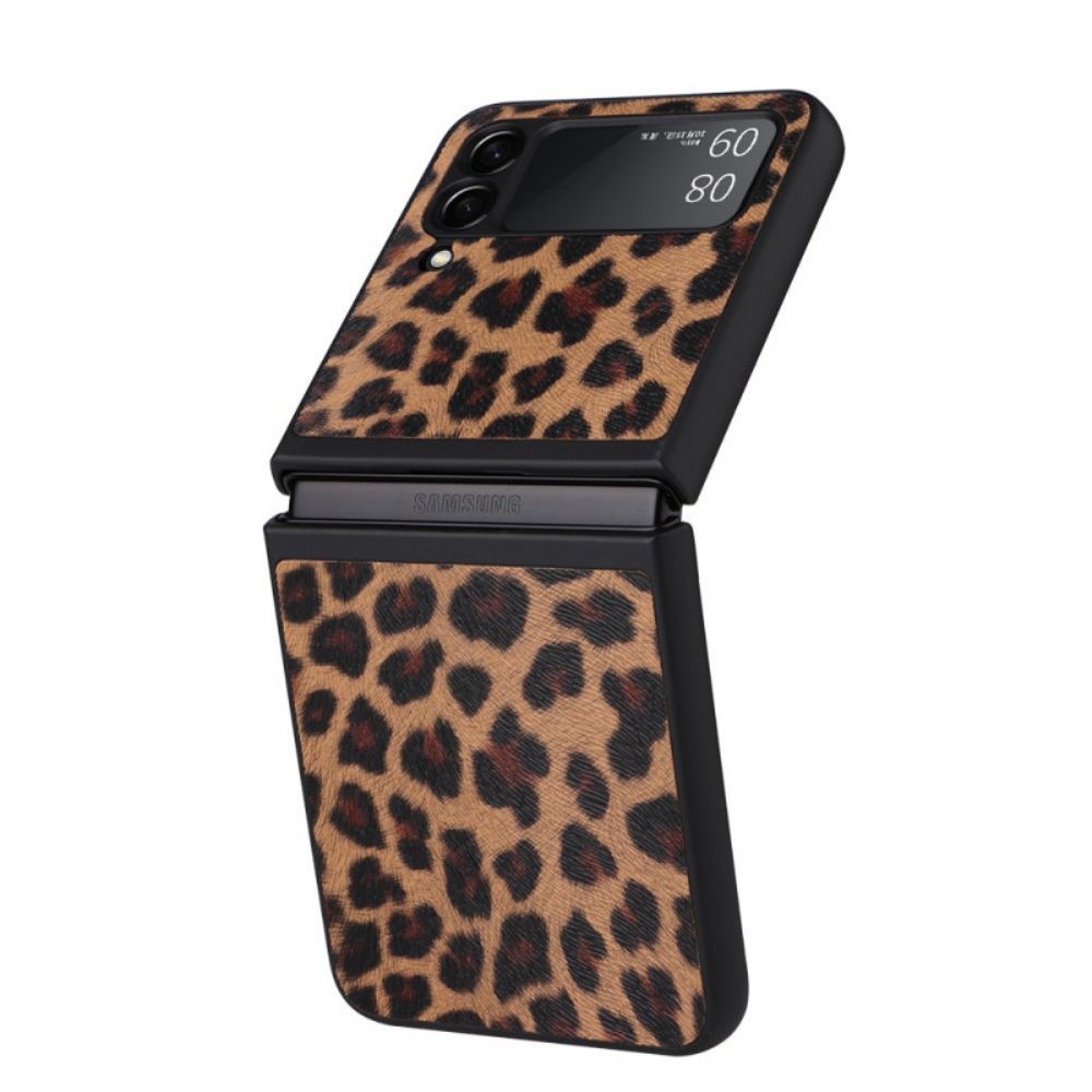 Hülle Für Samsung Galaxy Z Flip 3 5G Flip Case Leopard