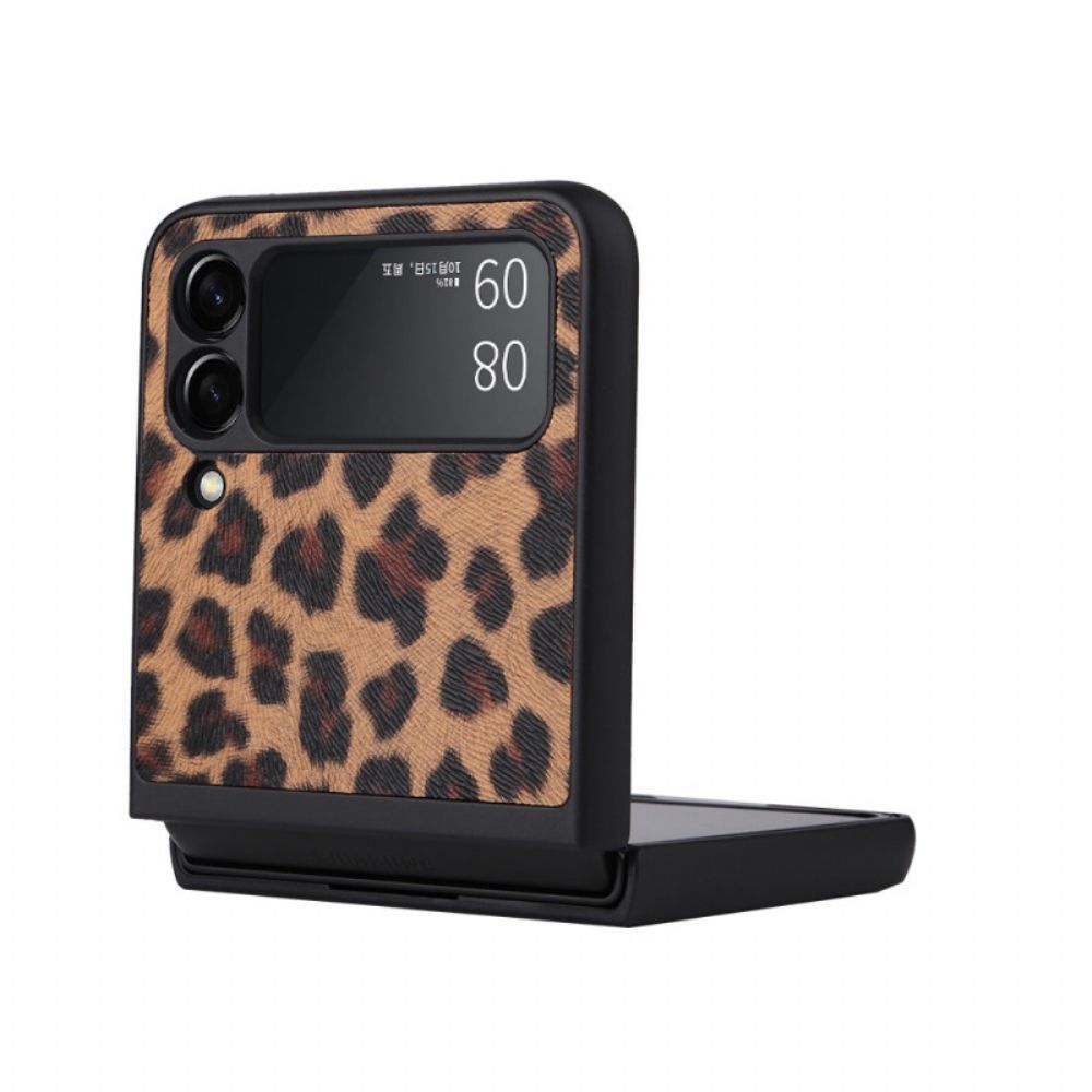 Hülle Für Samsung Galaxy Z Flip 3 5G Flip Case Leopard