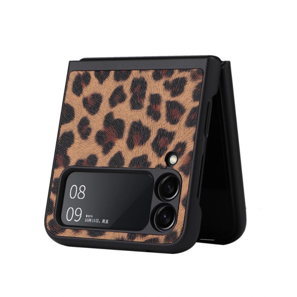 Hülle Für Samsung Galaxy Z Flip 3 5G Flip Case Leopard