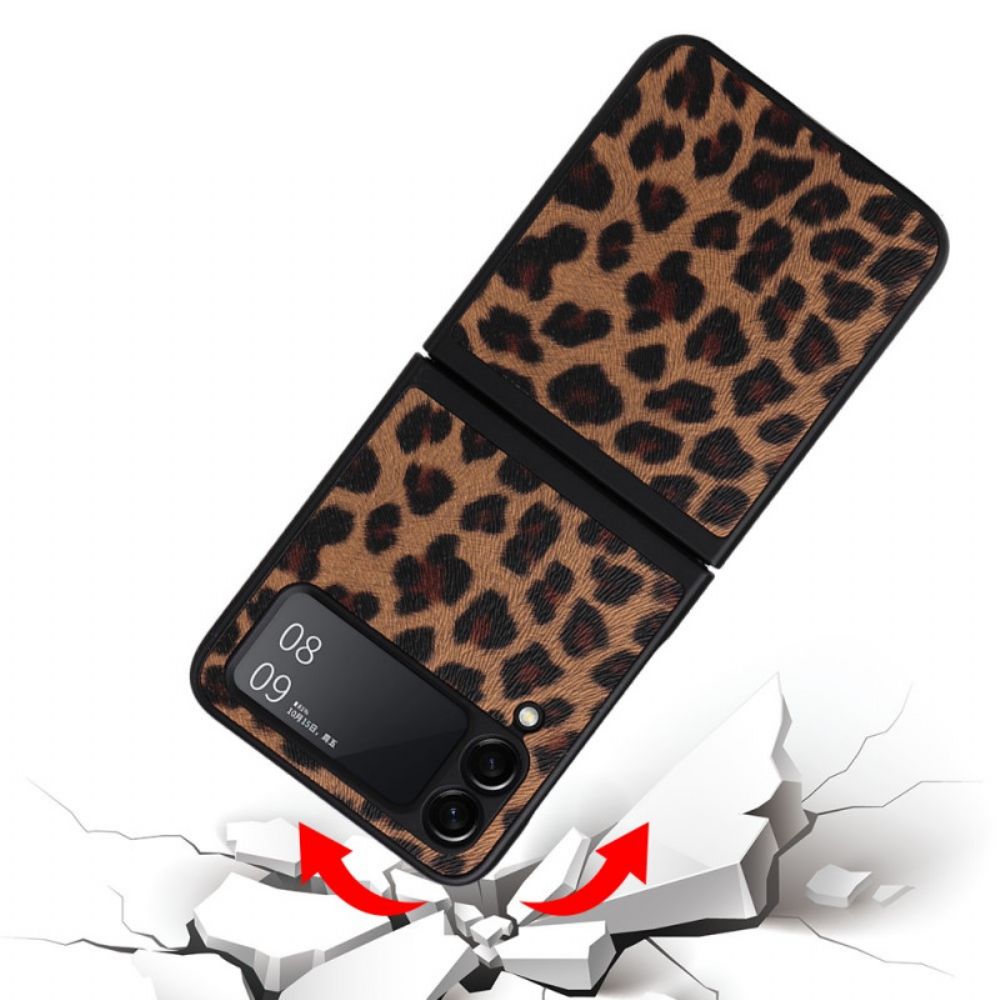 Hülle Für Samsung Galaxy Z Flip 3 5G Flip Case Leopard