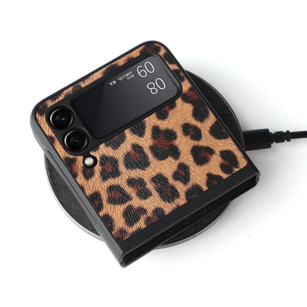 Hülle Für Samsung Galaxy Z Flip 3 5G Flip Case Leopard