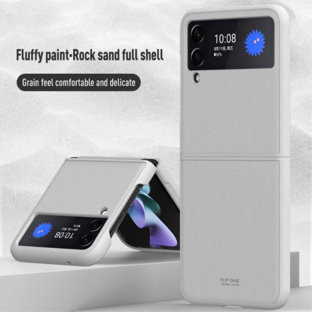 Hülle Für Samsung Galaxy Z Flip 3 5G Flip Case Sandstrahlstil