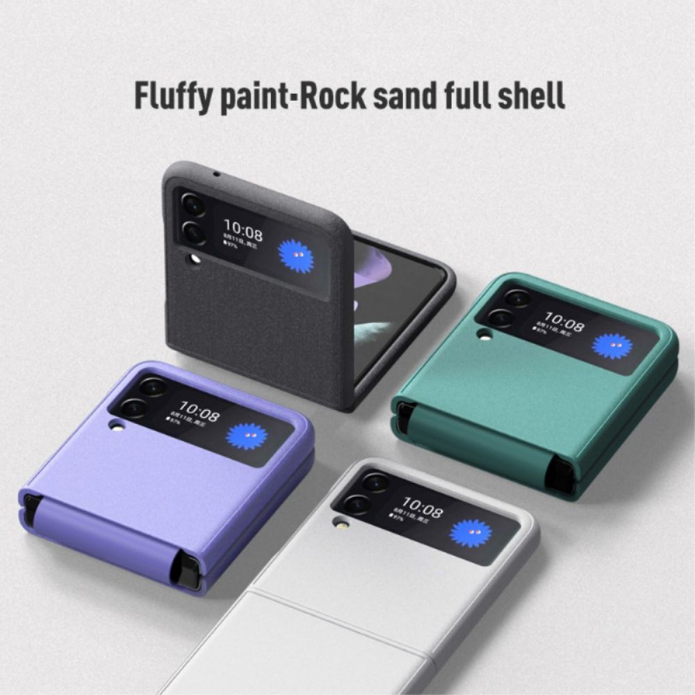 Hülle Für Samsung Galaxy Z Flip 3 5G Flip Case Sandstrahlstil