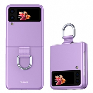 Hülle Für Samsung Galaxy Z Flip 3 5G Flip Case Skin-touch Mit Ring