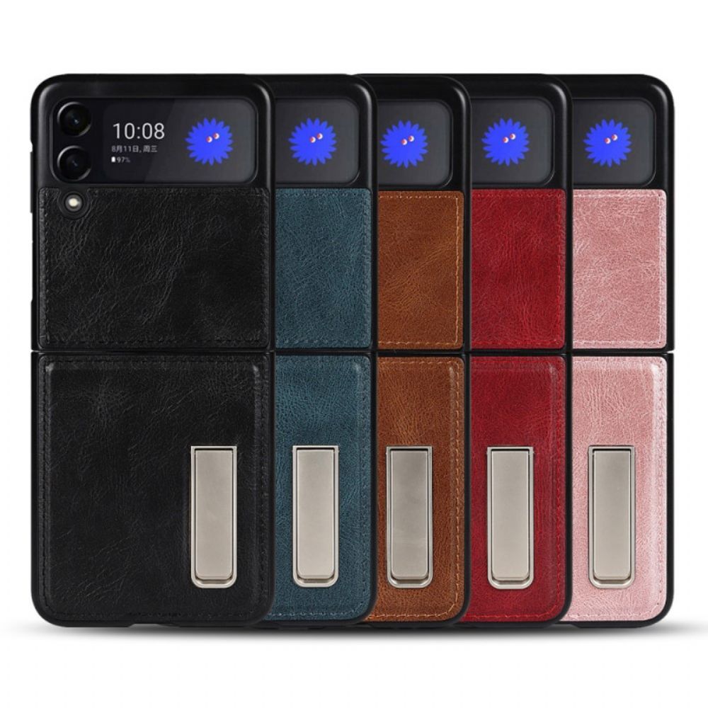 Hülle Für Samsung Galaxy Z Flip 3 5G Flip Case Stil Lederstütze