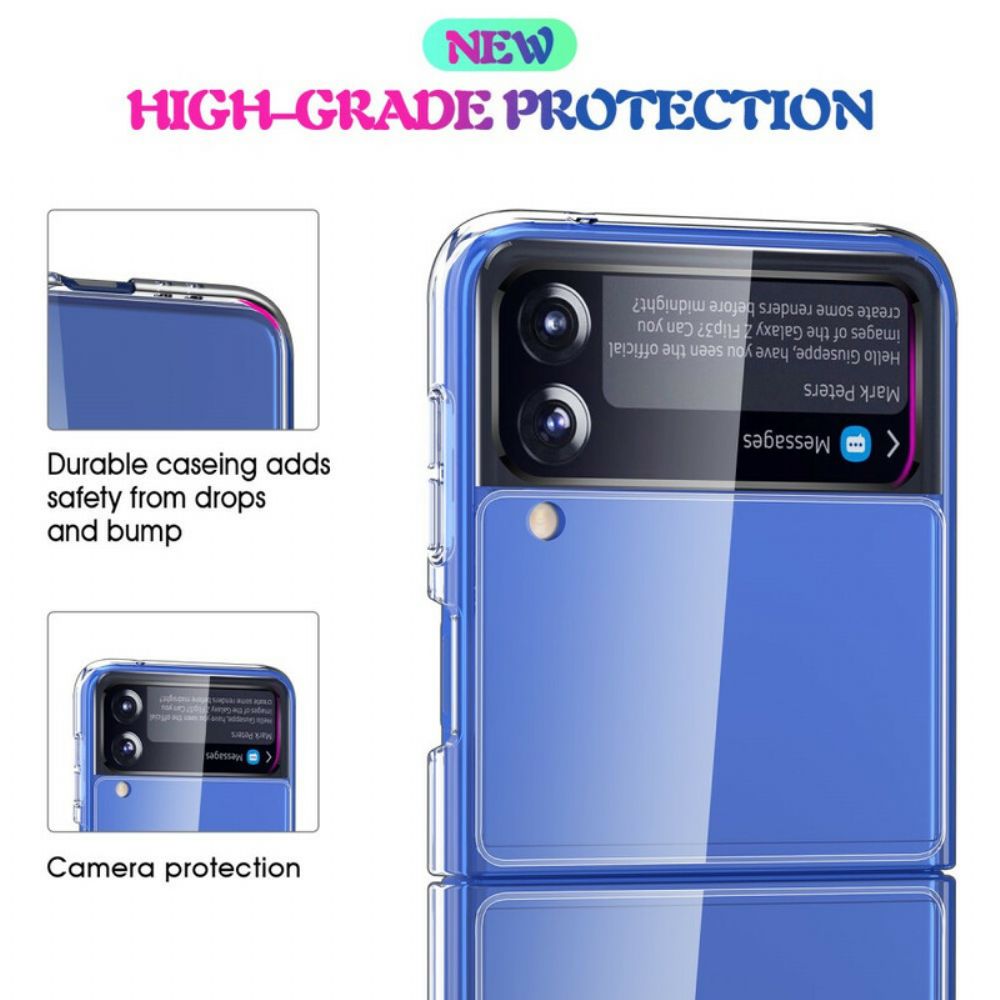 Hülle Für Samsung Galaxy Z Flip 3 5G Flip Case Transparent