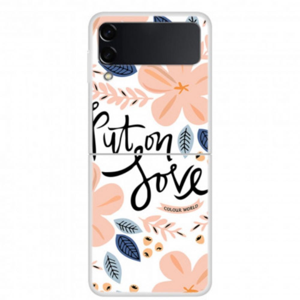 Hülle Für Samsung Galaxy Z Flip 3 5G Flip Case Zieh Liebe An