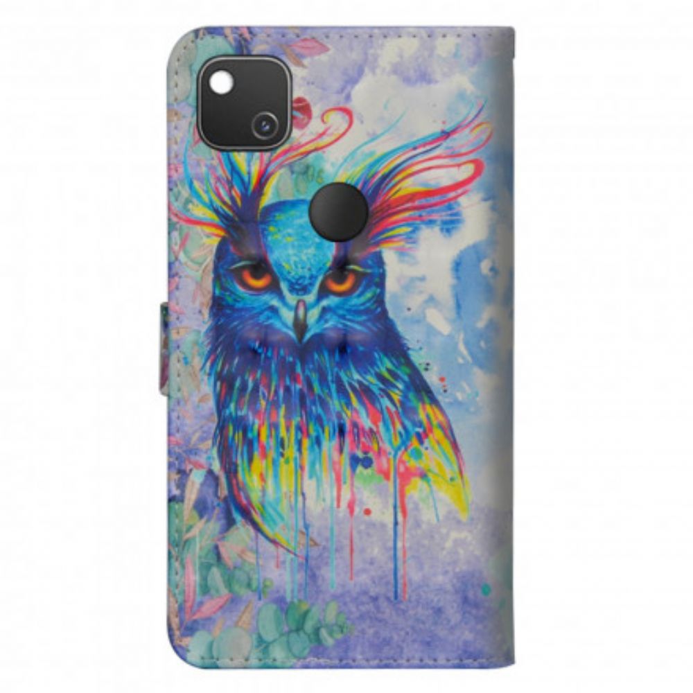 Flip Case Für Google Pixel 4a Aquarell Vogel