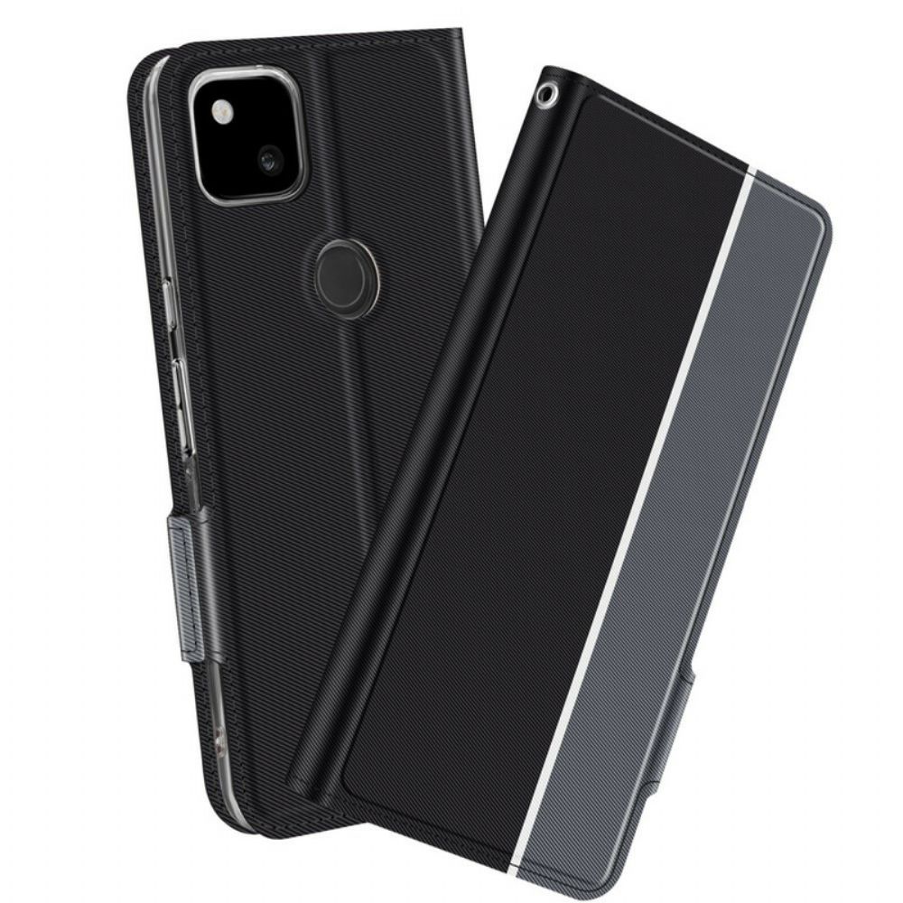 Flip Case Für Google Pixel 4a Bicolor Baiyu-serie