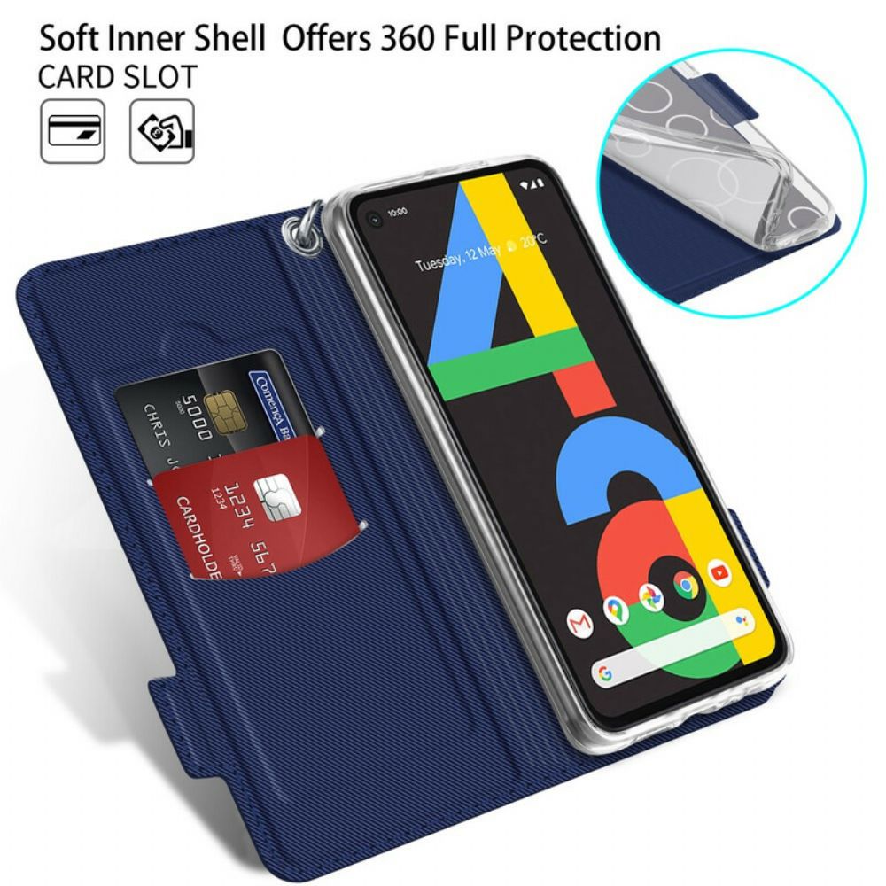 Flip Case Für Google Pixel 4a Bicolor Baiyu-serie