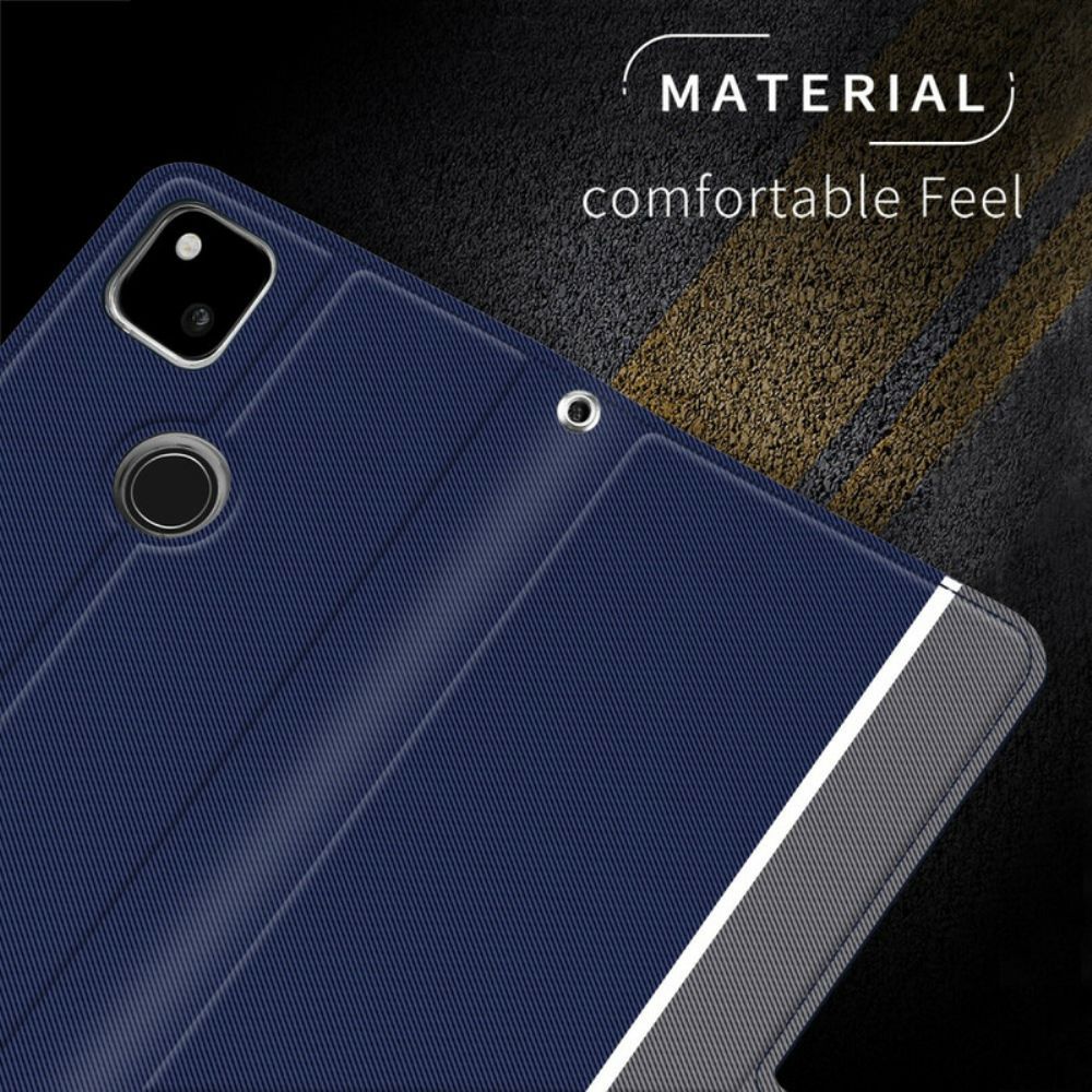 Flip Case Für Google Pixel 4a Bicolor Baiyu-serie