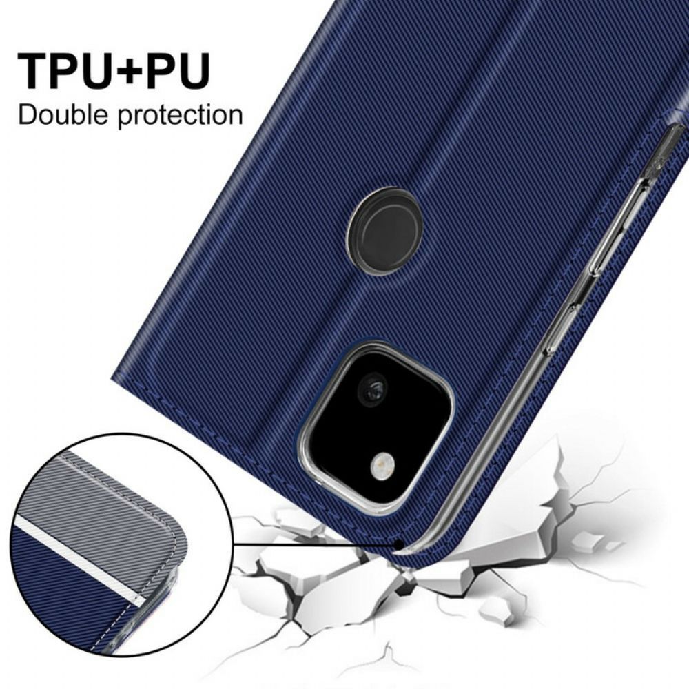 Flip Case Für Google Pixel 4a Bicolor Baiyu-serie