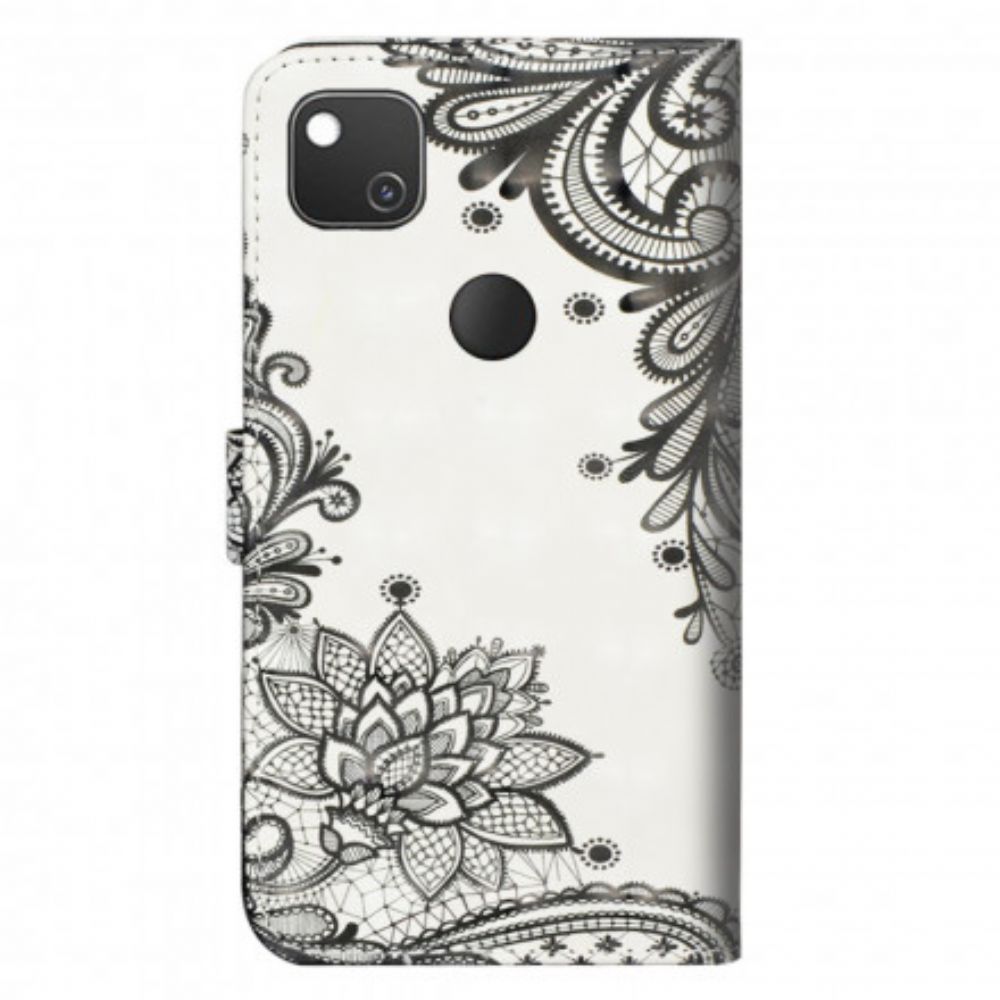 Flip Case Für Google Pixel 4a Spitzen-mandala