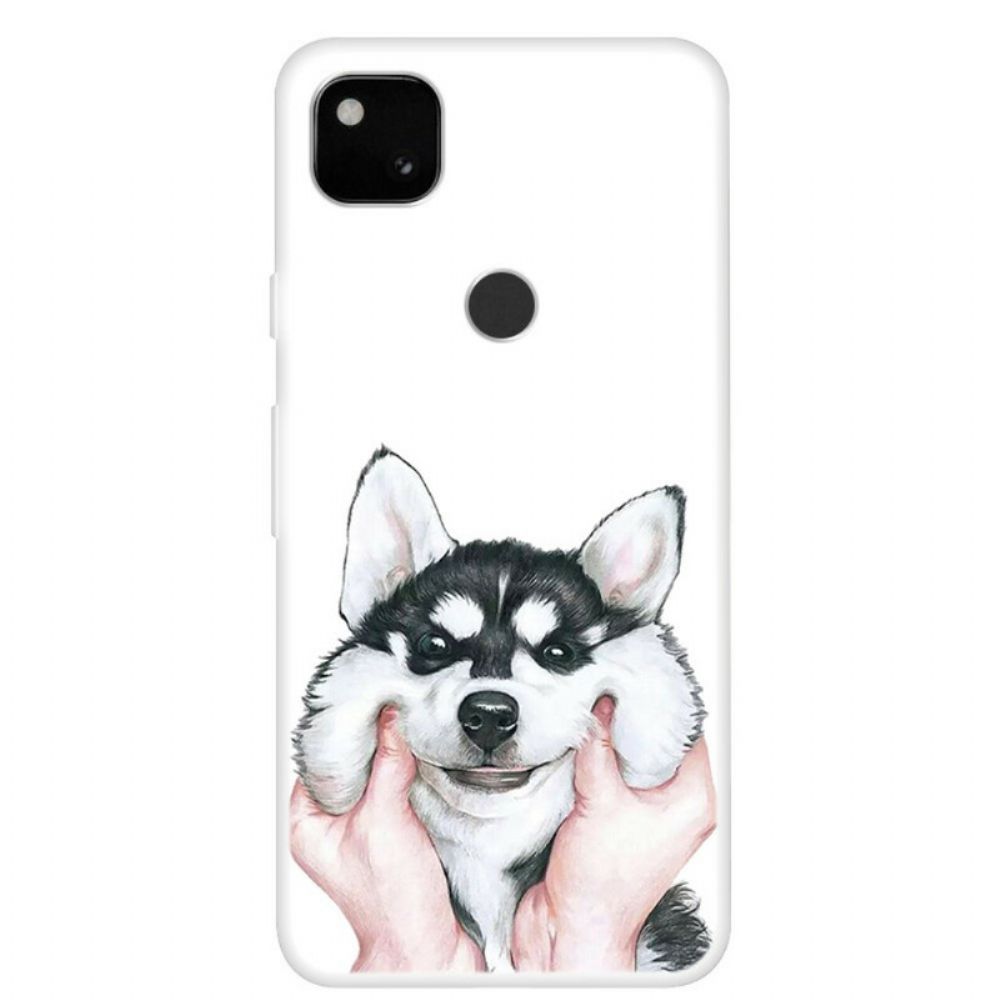 Handyhülle Für Google Pixel 4a Lächle Hund