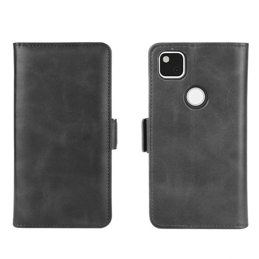 Lederhüllen Für Google Pixel 4a Flip Case Doppelklappe