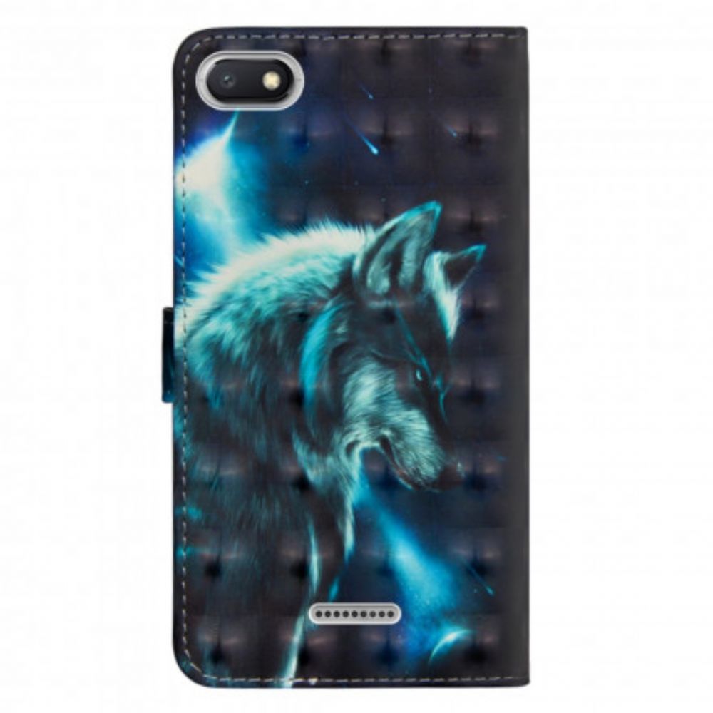 Flip Case Für Xiaomi Redmi 6A Majestätischer Wolf