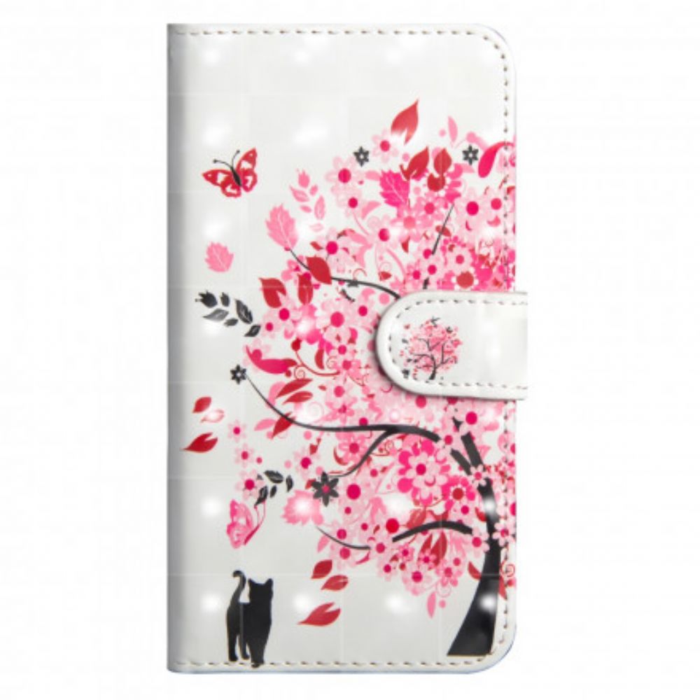 Flip Case Für Xiaomi Redmi 6A Rosa Baum