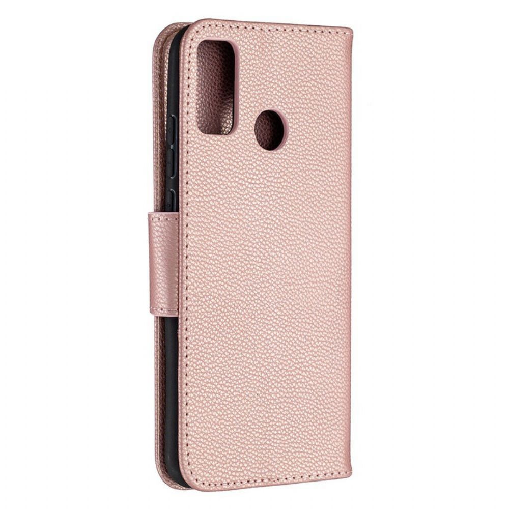 Flip Case Für Honor 9X Lite Flip Case Litschi-klappe Schräg