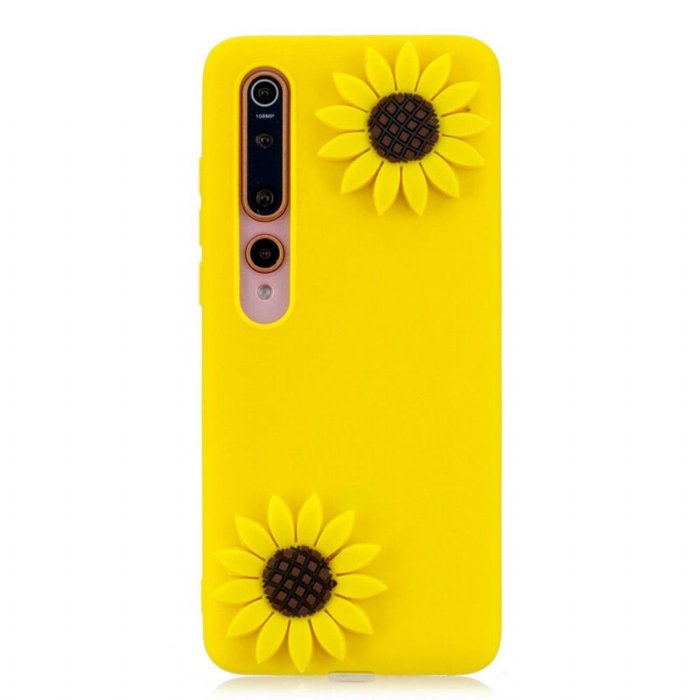 Hülle Für Xiaomi Mi 10 / 10 Pro 3d Sonnenblumen